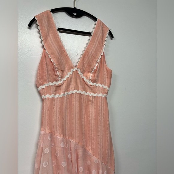 Foxiedox Pink Flowy Fariecore Midi Y2K Style Dress Size Small - Picture 2 of 5